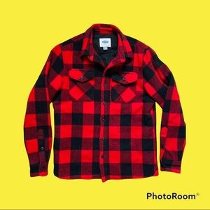 Buffalo plaid flannel jacket